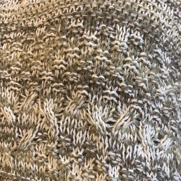 Caslon army green and white sweater. Size Medium - Picture 3 of 7